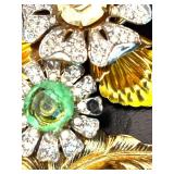 Vintage Floral Brooch, Ringer Watch, and Anne Klein Sunglasses with Case