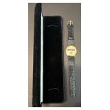 Vintage Floral Brooch, Ringer Watch, and Anne Klein Sunglasses with Case