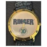 Vintage Floral Brooch, Ringer Watch, and Anne Klein Sunglasses with Case