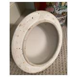 Antique Vintage Chinese Famille Rose Porcelain Lidded Jar with Foo Dog Finial