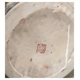 Antique Vintage Chinese Famille Rose Porcelain Lidded Jar with Foo Dog Finial