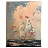 Eugene Gilboa 1926 Nautical Original Painting 