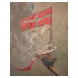 Eugene Gilboa 1926 Nautical Original Painting 