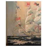 Eugene Gilboa 1926 Nautical Original Painting 
