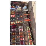 Large Antique Vintage Artisan Stained Glass Window Panel with Clown Motif