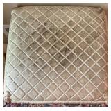 Cement Side Table with Carved Child Motif