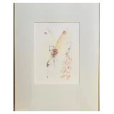 Robert Lesch Abstract Art Piece, Signed Mixed Media