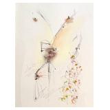 Robert Lesch Abstract Art Piece, Signed Mixed Media