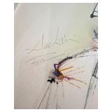 Robert Lesch Abstract Art Piece, Signed Mixed Media