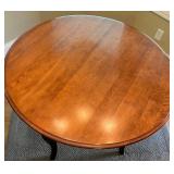 Dinec Wood Dining Table with 4 Rattan Chairs