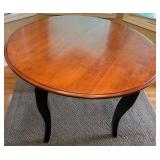 Dinec Wood Dining Table with 4 Rattan Chairs