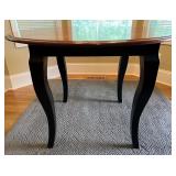 Dinec Wood Dining Table with 4 Rattan Chairs