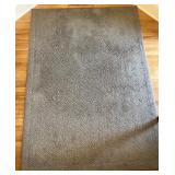 Used Beige Area Rug with Chevron Pattern