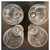 Set of 4 Tyrone Irish Crystal Highball Glasses with Decorative Piece with Logo