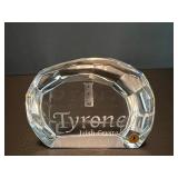 Set of 4 Tyrone Irish Crystal Highball Glasses with Decorative Piece with Logo