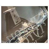 Set of 4 Tyrone Irish Crystal Highball Glasses with Decorative Piece with Logo