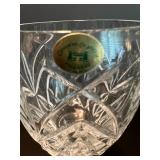 Set of 4 Tyrone Lead Crystal Wine and Water Glasses