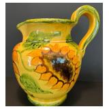 Romancing Provence Fleurs de Soleil Pottery Set - Pitcher and Tile Platter