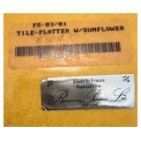 Romancing Provence Fleurs de Soleil Pottery Set - Pitcher and Tile Platter