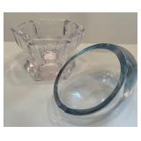 Pair of Crystal Ashtrays