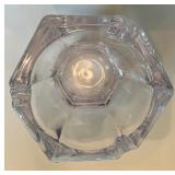 Pair of Crystal Ashtrays