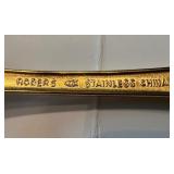 54-Piece Stainless Steel and Gold Plated Flatware Set