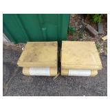 Pair of Boat Seats with Clamp on Brackets