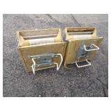 Pair of Boat Seats with Clamp on Brackets