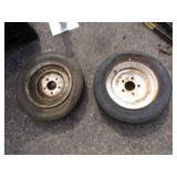 Pair of 5 Hole Trailer Rims