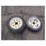 Pair of 4 Hole Tire Rims