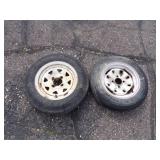 Pair of 4 Hole Tire Rims