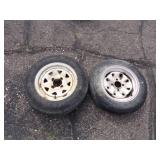 Pair of 4 Hole Tire Rims