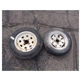 Pair of 4 Hole Tire Rims