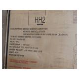 HH2 Home Wood X Back Counter Height Swivel Stool