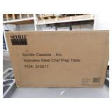 Seville Classics Stainless Steel Chef Prep Table