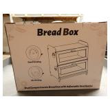 Dual Compartment Bread Box with Adjustable Venting
