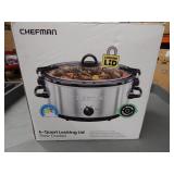 Chefman 6-Quart Locking Lid Slowcooker