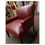Red Pleather Chair