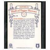 Duke Snider On Card Auto    1983 Donruss Hall of Fame Heroes #14 Brooklyn Dodgers Baseball Card