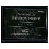 Drake Maye Numbered 1/2 RC   2023 Wild Card QB1 On The Clock #OCW-DM2 New England Patriots Football Card