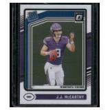 J.J. McCarthy RC   2024 Donruss Optic #235 Minnesota Vikings Football Card