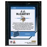 J.J. McCarthy RC   2024 Donruss Optic #235 Minnesota Vikings Football Card