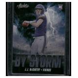 J.J. McCarthy RC   2024 Absolute By Storm #2 Minnesota Vikings Football Card