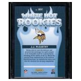 J.J. McCarthy RC   2024 Donruss White Hot Rookies #9 Minnesota Vikings Football Card
