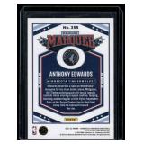 Anthony Edwards    2022 Panini Chronicles Marquee Green #355 Minnesota Timberwolves Basketball Card