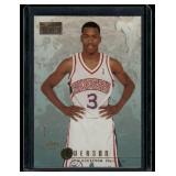 Allen Iverson RC   1996 SkyBox Premium #85 Philadelphia 76ers Basketball Card