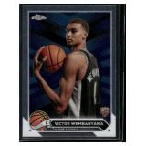 Victor Wembanyama RC   2023 Topps Chrome #1 San Antonio Spurs Basketball Card