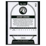 Anthony Edwards RC   2020 Hoops #216 Minnesota Timberwolves Basketball Card