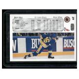 Brett Hull On-Card Auto  1992 Upper Deck #29 St. Louis Blues Hockey Card