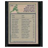 Wayne Gretzky  1983 O-Pee-Chee #216 Edmonton Oilers Hockey Card